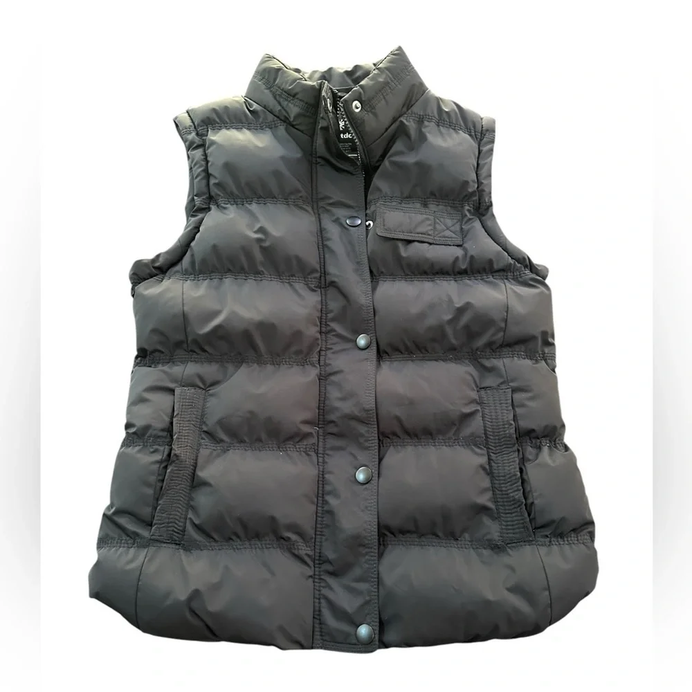 Women’s Black Insulated Puffer Vest Small Outdoor Casual Winter